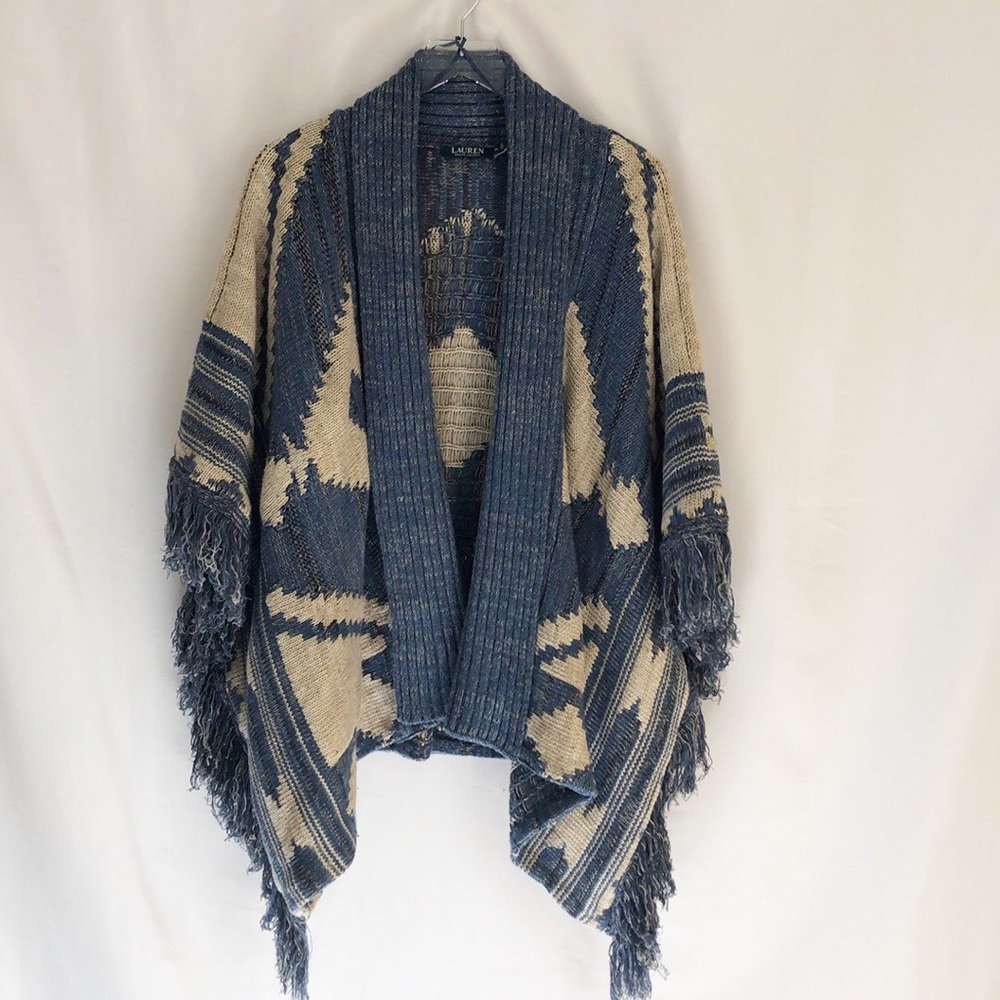 Lauren Ralph Lauren Southwestern Fringed Shawl PL